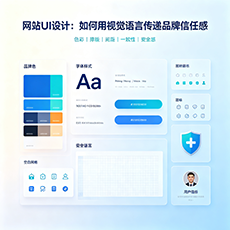 锡林郭勒盟建站-网站UI设计：如何用视觉语言传递品牌信任感